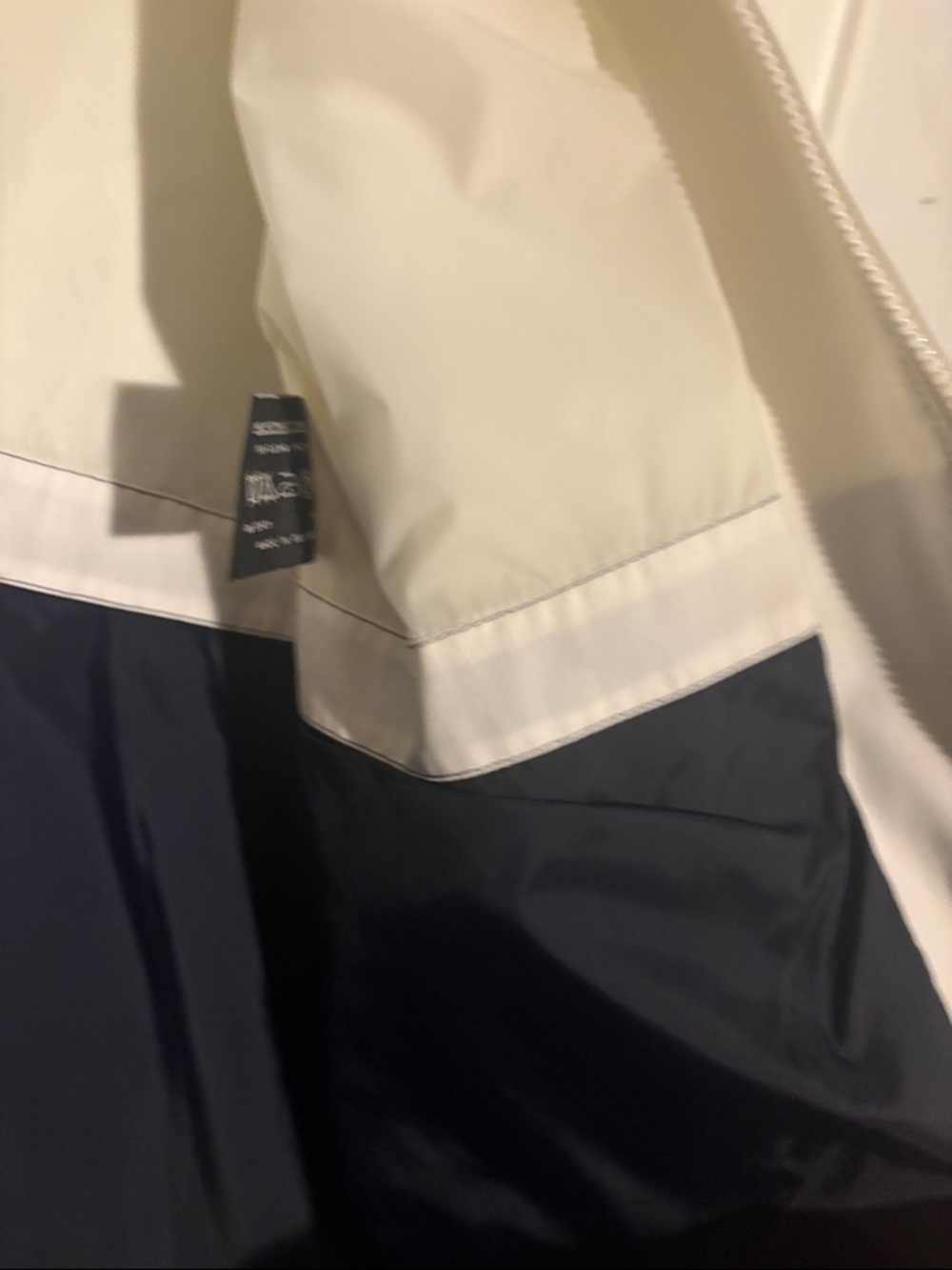 Fleet Street Two-Tone Navy and Off White Utility Jacket - Picture 8 of 10